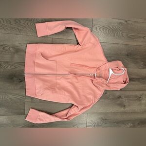 Women’s Time and Tru Peach Full Zip Hoodie W/ Pockets Size Small
